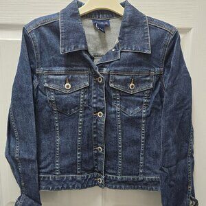 Ann Taylor Youth Stretch Denim Jacket Medium
